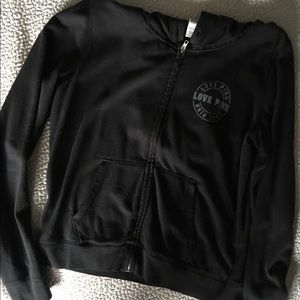 Pink Victoria secret zip up sweatshirt
